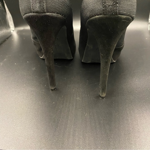 🍁🍂Jessica Simpson Neesha Black Suede Platform Bootie - size 8 with 5” Heel - Picture 6 of 9